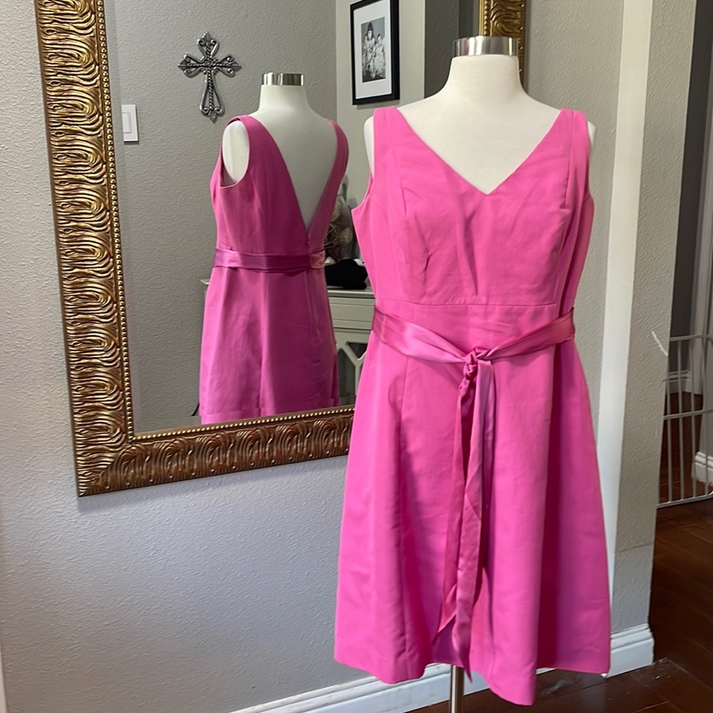 J. Crew Pink Backless Dress